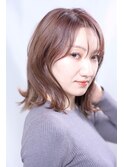 外はねミディアムスタイル