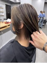 エヌ(N)&nbsp;切りっぱなしボブ×ハイライト