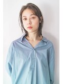 おしゃれボブ☆くすみブルー伸ばしかけ