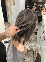 ブレンド 渋谷(BLend)&nbsp;ハイライトカラーマチルダボブインナーグレージュ前髪