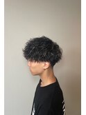 ツイストスパイラルパーマ×メッシュ