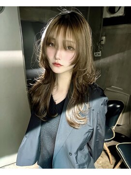 アリートウキョウ(ALLY TOKYO) 韓国レイヤーカットロングウルフカット外ハネミディアムウルフ