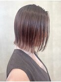 ショートボブ/ストレート/ブラウン