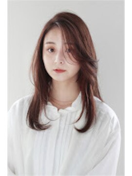 モッズ ヘア 目黒店(mod’s hair) 顔周りレイヤーワンカールロング