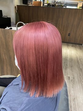 バトン(baton) ピンク＋ミディボブ