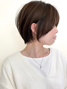 ゴカン バイ ジル ブラン 名古屋(Gokan by JIL BLAN) ハイライトバレイヤージュダブルカラーショートカット 30代40代