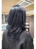 グレーっぽい色落ちも楽しめる☆スティールブルーブラック
