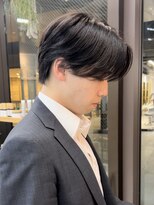 ベリーショート/ダークアッシュ/ニュアンスパーマ/韓国マッシュ