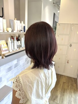 ジュエ ヘアー デザイン(Jue hair design) ピンクベージュ×レイヤーカット