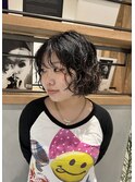 ミニボブパーマ×顔まわりレイヤー