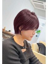 ヘアー ジップ(hair Zip) watanabeショート　　新宿美容室　新宿ショート　　白髪ぼかし