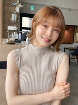 エトラ 渋谷店(etora)&nbsp;前髪 外ハネボブ ワイドバング イメチェン 美髪"