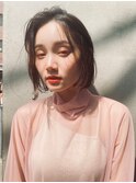 Steelo 小顔切りっぱなしボブ×シアーグレージュ