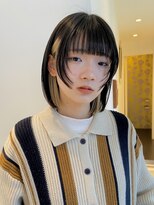 ビファインクーアヴェダ(Be fine coo AVEDA) お顔周りのレイヤーボブとインナーカラー 10代/20代