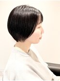 ショートカット/ショートボブ/オン眉ボブ/マッシュショート