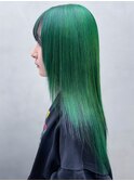 ロング顔周りレイヤーおくれ毛美髪韓国ヘア_ba494331