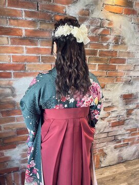 ヘアメイク エンデュー(hair make EnDeux) 卒業式ハーフアップヘア