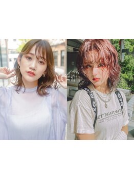 ダメージや季節の変化でぱさつきやすい髪も【髪質改善カラー】で染めながら内部に潤いを留め、水々しい髪に