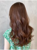 ロングくびれヘア美髪韓国ヘア顔周りレイヤー_ba403612