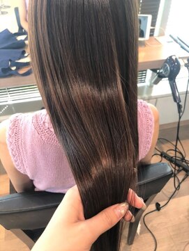 ヘアリゾート粋 トゥジュ 池袋東口店(tujuh) 髪質改善/艶髪/ストレートロング/ブラウンカラー