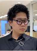 銀座メンズパーマ波巻きシャドウパーマツイストスパイラル無造作