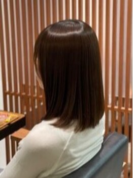 クオン(Hair Design Cuon)の写真/【練馬駅徒歩4分】お客様の髪質やクセに合わせて薬剤を選定◎長持ちする縮毛矯正なら《Hair Design Cuon》!