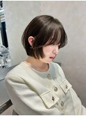 似合わせカット/ダークアッシュ/ミディアムレイヤーカット