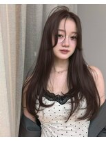 天神美容室&nbsp;【Votan_はる】レイヤーカット/透けブラウン