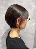 イヤリングカラー大人ショート/ショートボブ