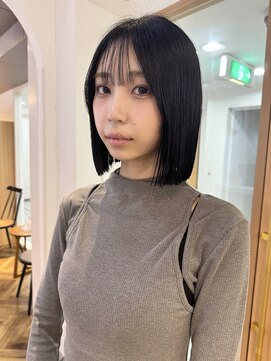 プール(POOL) 切りっぱなしボブ 髪質改善ストレート