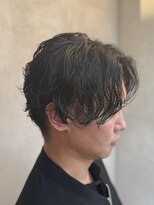 インフィニティー infinity HAIR SPACE BLOOM&nbsp;センターパート×シャドウパーマ