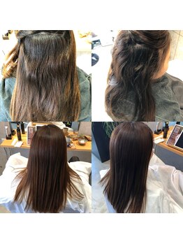 イナフ(ENOUGH)の写真/うねり、パサつきが気になる方におすすめ◎ダメージをおさえ、憧れのシルク艶髪へ♪