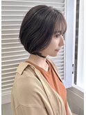 ショートボブ ナチュラルブラウン