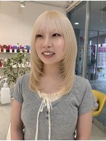ステラ ヘア デザイン サロン(STELLA hair design salon)&nbsp;抜きっぱなしブロンド×韓国レイヤー【浅野】
