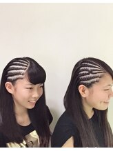 ヘアーアンドハート ベルフェーム 湘南台店(Hair&Heart BelleFemme) コーンロウ