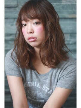 フェリシータ 緑地公園店(felicita) シースルー＆厚めバング☆ふんわり鎖骨ミディ