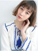 束感バング◎フラッフィーボブ