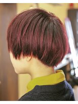 ゴエン ヘアーデザイン(goen hair design)&nbsp;wカラーで作る深めレッド