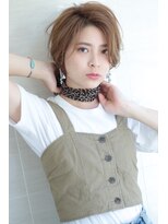 オーロ(ORO)&nbsp;大人かわいいグレーベージュかきあげショート