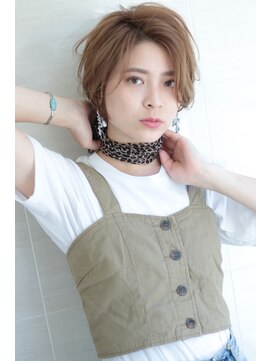 オーロ(ORO) 大人かわいいグレーベージュかきあげショート