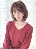 【r hair design】エアリーナチュラルボブ