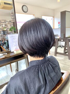 オレンジ(orange) ナチュラルグラデーションボブ