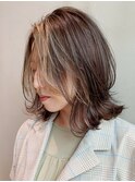 レイヤーカットミディアム_オリーブカラー_ba306293