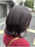 【韓国風】切りっぱなしボブ×ニュアンスカラー/新越谷 南越谷