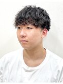 スパイラルカジュアルパーマ/ツーブロ/マッシュ/10代20代30代