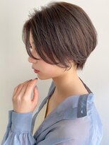 トゥーナ 表参道(tona) ハンサムショート・小顔カット・ペールベージュ・大人かわいい