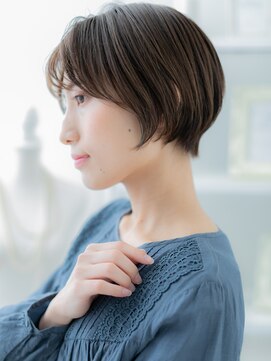 モッズヘア 越谷(mod's hair) ダークアッシュ前下がりマッシュショートボブa越谷20代30代40代