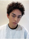長谷川/スパイキーショート 短髪 ツイスパ アップバング