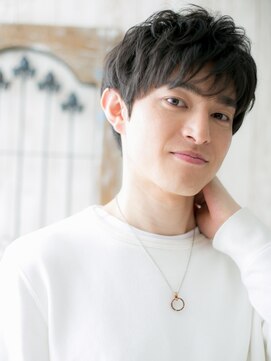 理容ハンサム 戸田公園店 ニュアンスパーマで好感度◎アッシュオリーブショートE戸田公園
