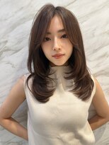 ロンド ルージュ 銀座店(Lond rouge) 簡単スタイリングヘアセンターパートゆるふわロングハイレイヤー